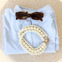 Trendy sparkling glass bead pearl collection