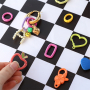 Create trendy jewellery with coloured keychain findings