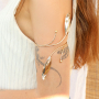 Summer festival vibes with metal arm cuffs 