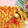 Create trendy keychains with crocheted and resin pendants