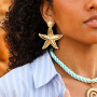 Combine trendy earrings with unique jewellery cards
