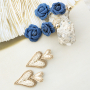 Inspiration time with raffia and denim earrings