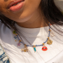 Mix & match with funky metal beads and charms