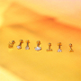 Inspiration time with stainless steel ear piercings