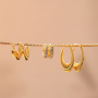 Mix & match with our stainless steel earring collection