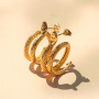 Mix & match with our stainless steel earring collection