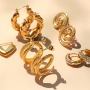 Mix & match with our stainless steel earring collection