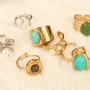 Create your unique ring collection with stainless steel rings with stones