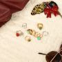 Create your unique ring collection with stainless steel rings with stones