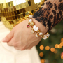 Inspiration time with stainless steel beads and charms