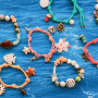 Inspiration with shell beads and elastic cord