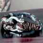 Nice arm candy made with stitched cord bohemian style