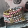 Gorgeous Cuoio jewellery, wooden beads, faceted beads and acrylic beads