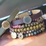 Gorgeous Cuoio jewellery, wooden beads, faceted beads and acrylic beads