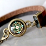 Trendy boho jewellery made with basic mandala cabochons and DQ metal findings