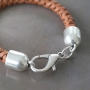 Work with layers like different kinds of round and braided DQ leather