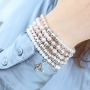 Rhinestone rondelle beads give your piece of jewellery a classy look with a lot of sparkling deatils, so shiny!