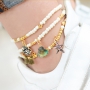 These colourful charms finish of your piece of summery jewellery