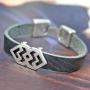  Jewellery for men with natural stone lava beads, wooden beads, Cuoio and Divino!