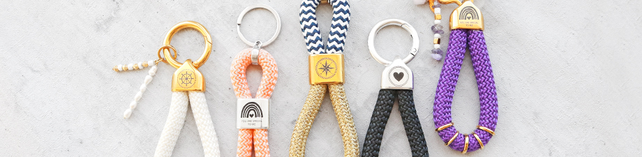 Mix & Match DQ European keychains with maritime cord