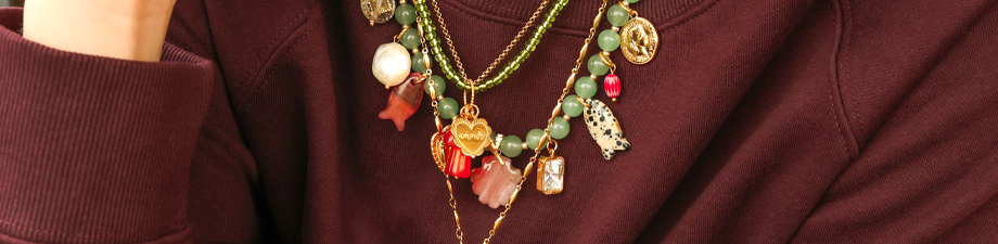 Natural stone beads