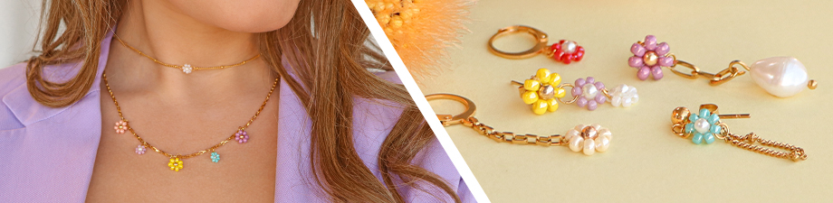 Miyuki flower beads