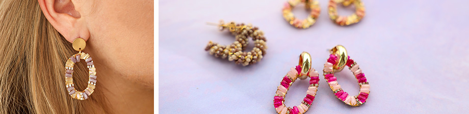 Top Faceted earrings and charms