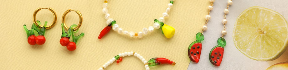 Glass charms